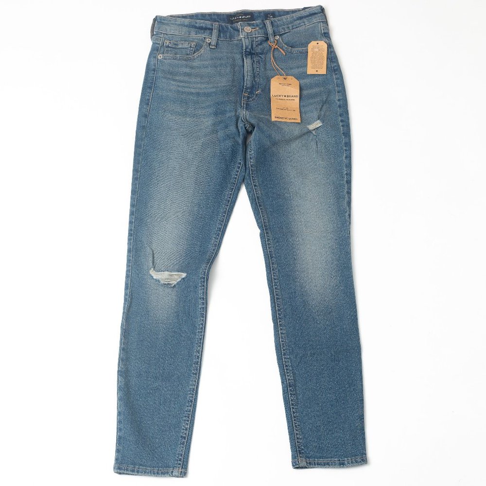 NWT Lucky Brand Bridgette Destruction Skinny SZ 2